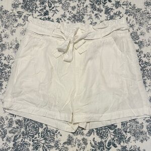 Thread & Supply High Waist Cream Shorts